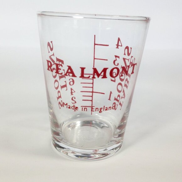 Vintage Graduated Medicine Glass Realmont England No.452 NEW OLD STOCK WITH BOX - Picture 2 of 7